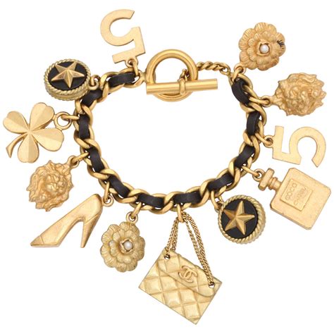 vintage chanel bell jewelry|Chanel charm bracelets for sale.